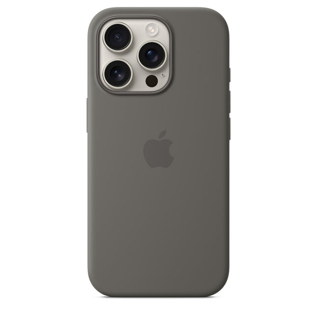 Apple iPhone 16 Silikonhülle mit MagSafe - Stein Grau