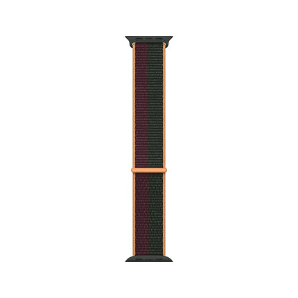 Apple Watch Sportarmband mit Klettverschluss | Dunkelrot &amp; Grün