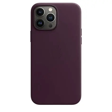 Apple iPhone 13 Pro Max Lederhülle mit MagSafe – Dunkelkirsche – Tiefrot