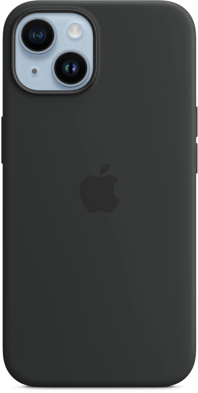 Apple iPhone 14 Silikonhülle mit MagSafe – Farbe Mitternacht / Blau, Schwarz