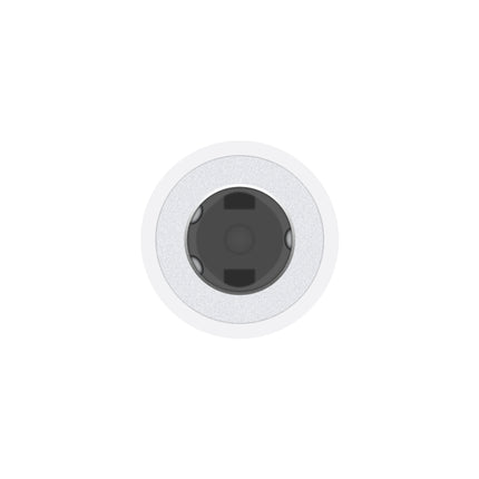 Close-up van de 3,5 mm aansluiting