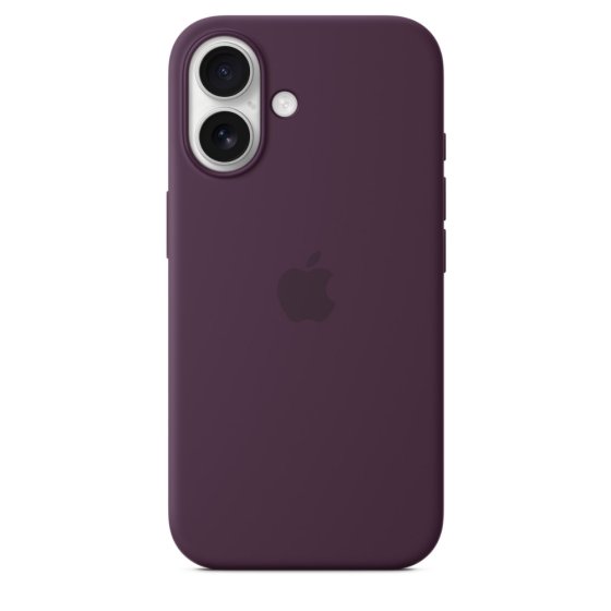 Apple iPhone 16 Silikonhülle mit MagSafe - Pflaume