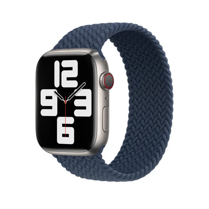 Geflochtenes Soloarmband für die Apple Watch – blau