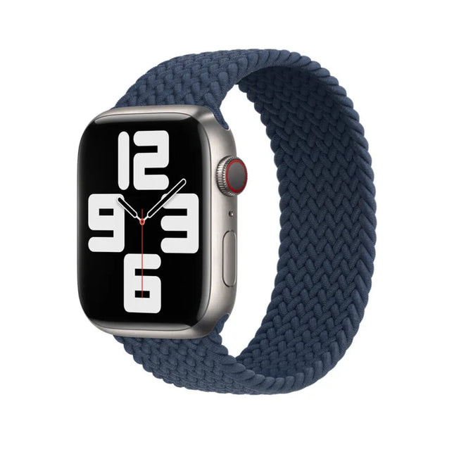 Geflochtenes Soloarmband für die Apple Watch – blau