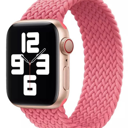 Gewebtes Apple Watch-Armband in der Farbe Pink