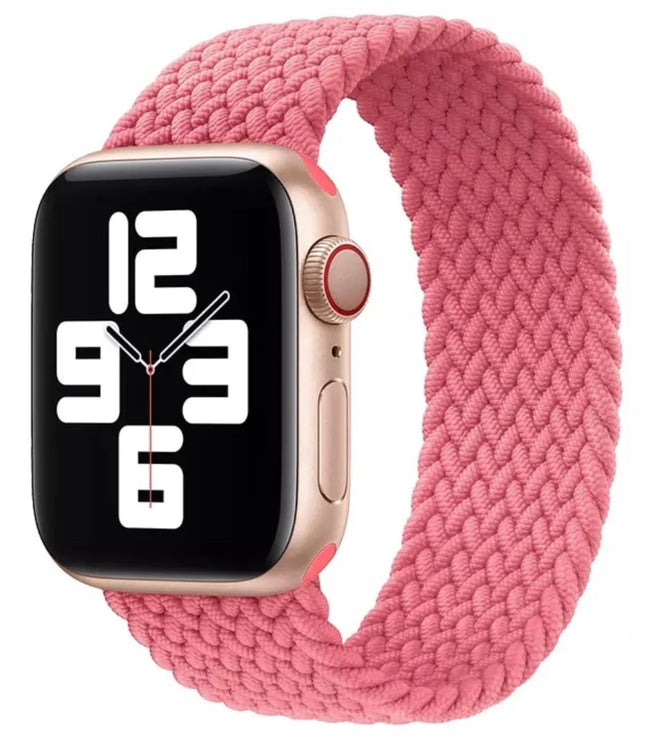 Gewebtes Apple Watch-Armband in der Farbe Pink