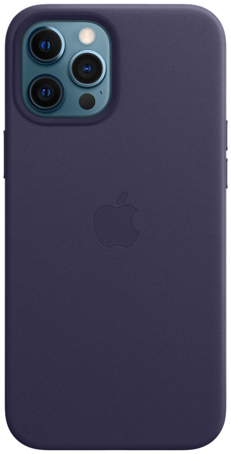 Apple Leder Case mit MagSafe für iPhone 12 Pro Max – Dunkelviolett