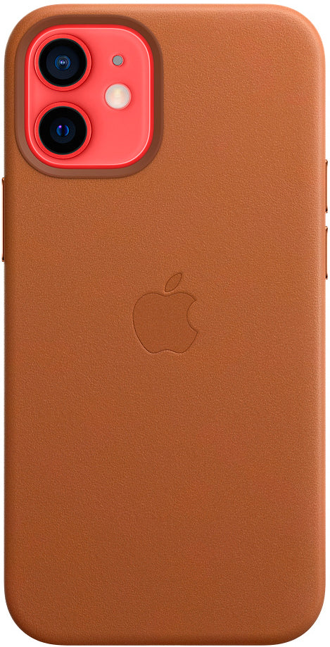 iPhone 12 mini Lederhülle – Sattelbraun