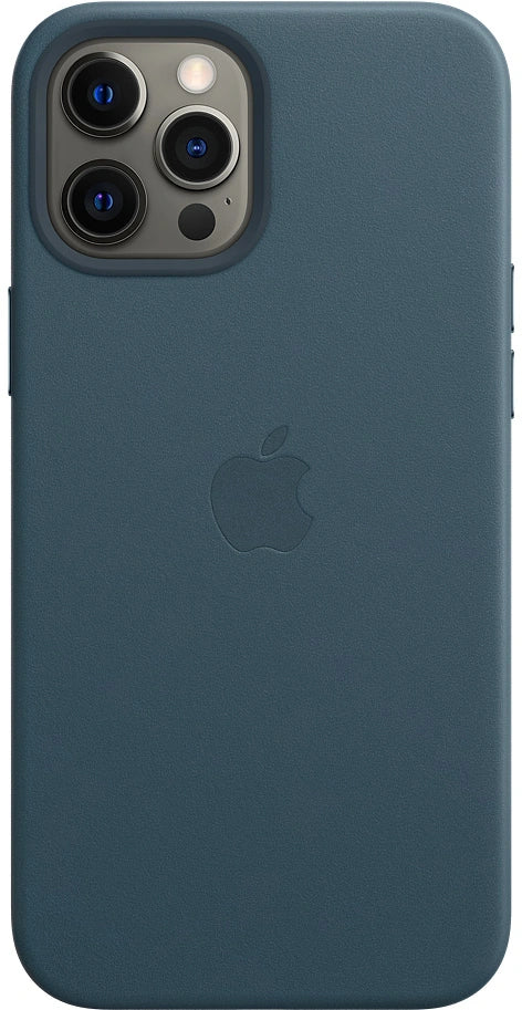 Apple Leder Case mit MagSafe für iPhone 12 Pro Max – Baltic Blue