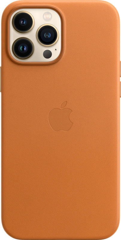 iPhone 13 Pro Max goldbraune Lederhülle