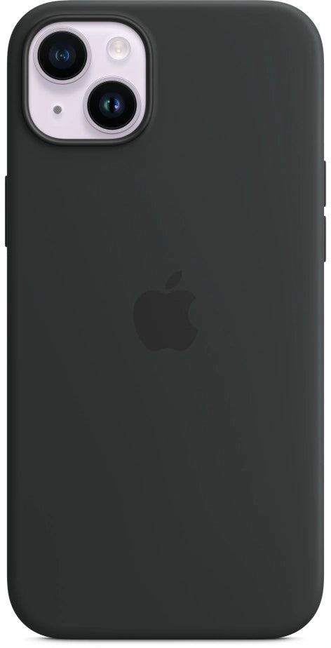 iPhone 14 Plus Silikonhülle – Mitternachtsschwarz