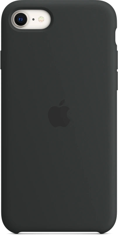Schwarze Silikon-Telefonhülle für iPhone SE