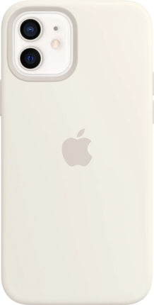Apple Silikon Case mit MagSafe für iPhone 12 und iPhone 12 Pro – Weiß