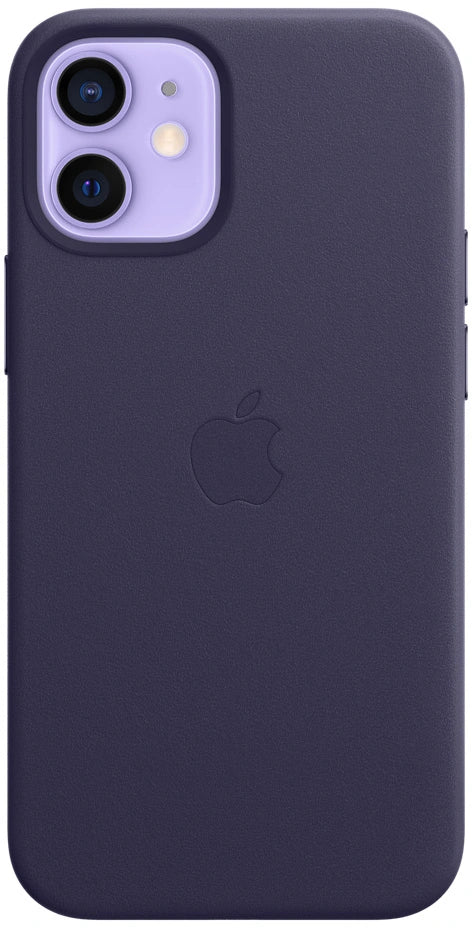 iPhone 12 mini Lederhülle lila