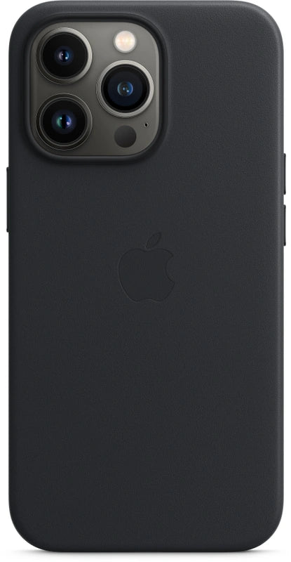iPhone 13 Pro Lederhülle Mitternachtsschwarz