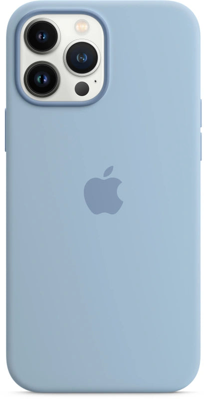 Apple Silikon Case mit MagSafe für iPhone 13 Pro Max – Babyblau