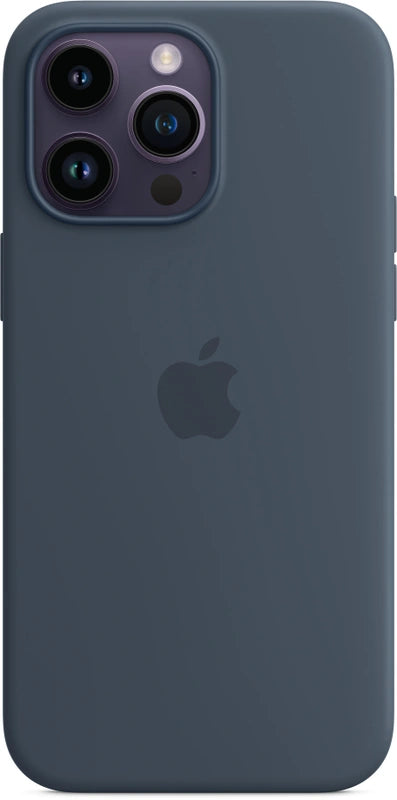 Apple Silikon Case mit MagSafe für iPhone 14 Pro Max – Sturmblau