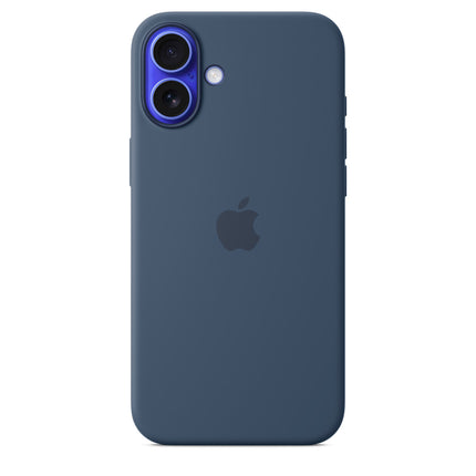 Apple iPhone 16 Silicone Case w/ MagSafe - Denim