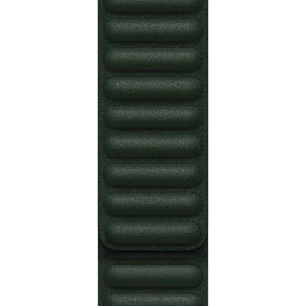 Apple Watch Lederarmband mit Gliederarmband 45 mm – Grün